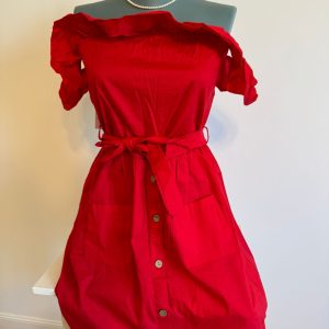 Rochie rosie M cu eticheta - produs nou
